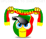 Supporter of Portugal emoticon (Sports fan emoticons)