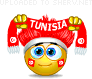 smiley of supporter tunisia
