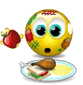 Food Fight smiley (Fighting Emoticons)