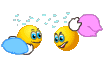 Pillow Fight animated emoticon