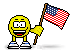 American Flag animated emoticon