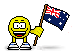 Australian Flag animated emoticon