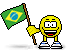 Flag of Brazil animated emoticon