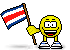 Flag of Costa Rica animated emoticon