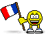 Flag of France emoticon (Flag Emoticons)