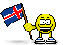 Flag of Iceland animated emoticon