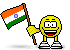 Flag of India emoticon (Flag Emoticons)
