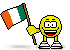 Flag of Ireland animated emoticon