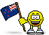 Flag of New Zealand animated emoticon
