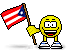 Flag of Puerto Rico animated emoticon