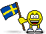 Flag of Sweden animated emoticon