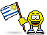 Flag of Uruguay emoticon (Flag Emoticons)