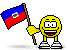 Haitian flag animated emoticon