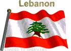 Lebanon Flag animated emoticon