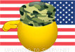 Saluting the American Flag emoticon (Flag Emoticons)