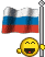 Smiley With Russian Flag animated emoticon