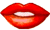 Lips animated emoticon