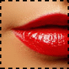 Red lips animated emoticon