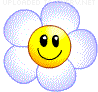 Flower White animated emoticon
