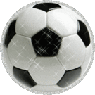 Glittering Soccer Ball animated emoticon