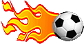 soccer ball on fire smiley
