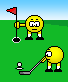 emoticon of Golf Putt