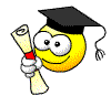 Graduate animated emoticon
