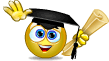 Graduated emoticon (Graduation Smileys)