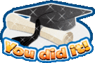 Graduation You Did It animated emoticon