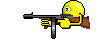 submachine gun emoticon