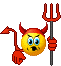 Devil emoticon (Halloween Smileys)