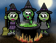 Evil Witches emoticon (Halloween Smileys)