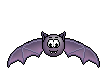 Flying Bat emoticon (Halloween Smileys)