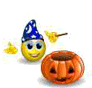 Halloween Ghost emoticon (Halloween Smileys)