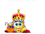Halloween King emoticon (Halloween Smileys)
