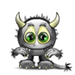 Monster animated emoticon