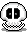 Skull animated emoticon