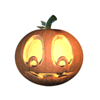 Spinning 3D Jack-o-Lantern emoticon (Halloween Smileys)