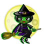 Witch emoticon (Halloween Smileys)