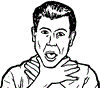 Choking Gesture emoticon (Hand gesture emoticons)