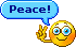 emoticon of Peace Sign