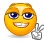 Victory hand sign smiley (Hand gesture emoticons)