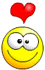 smiley of love heart