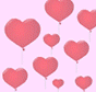 Valentine balloons emoticon (Heart emoticon set)