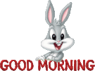 Bugs Bunny Good Morning smiley (Hello emoticons)
