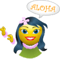 emoticon of Hawaiian Aloha