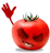 smiley of wicked tomato waving