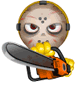 Chainsaw smiley (Horror Emoticons)