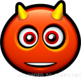 Devil Smiley Face emoticon (Horror Emoticons)