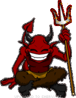 Glitter Devil smiley (Horror Emoticons)